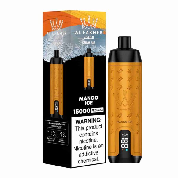 Al Fakher Crown Bar 15000 Pro Max Vape Ledeni Mango