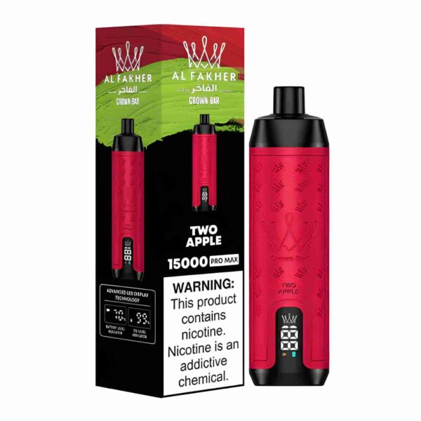 Al Fakher Crown Bar 15000 Pro Max Vape Dve Jabuke