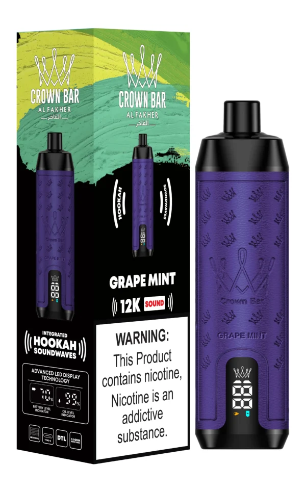 Al Fakher Crown Bar 12000 Sound Vape Grožđe i Menta