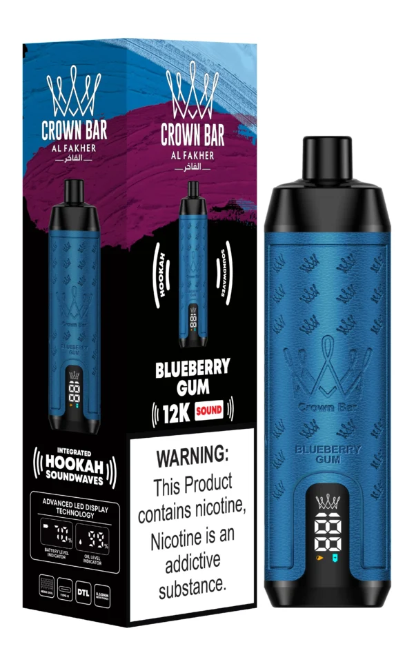 Al Fakher Crown Bar 12000 Sound Vape Borovnica i Žvaka