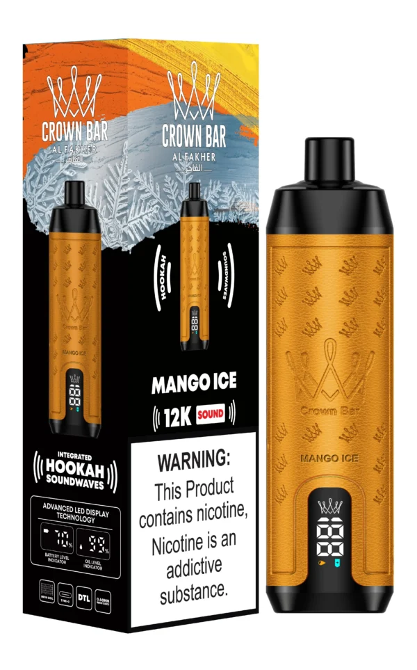 Al Fakher Crown Bar 12000 Sound Vape Ledeni Mango