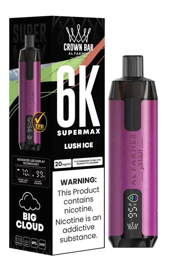 Al Fakher Crown Bar 6000 Super Max Vape Ledena Lubenica