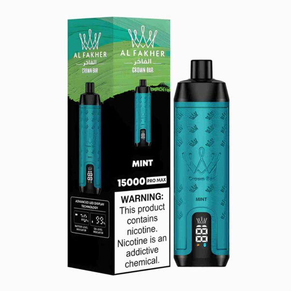 Al Fakher Crown Bar 15000 Pro Max Vape Menta